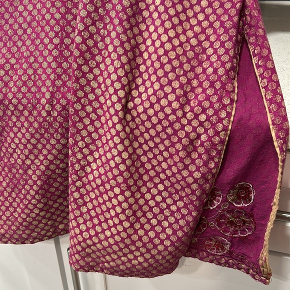 Beautiful Indian vintage hand sewn cotton and brocade top/dress size 38 - Picture 6 of 6